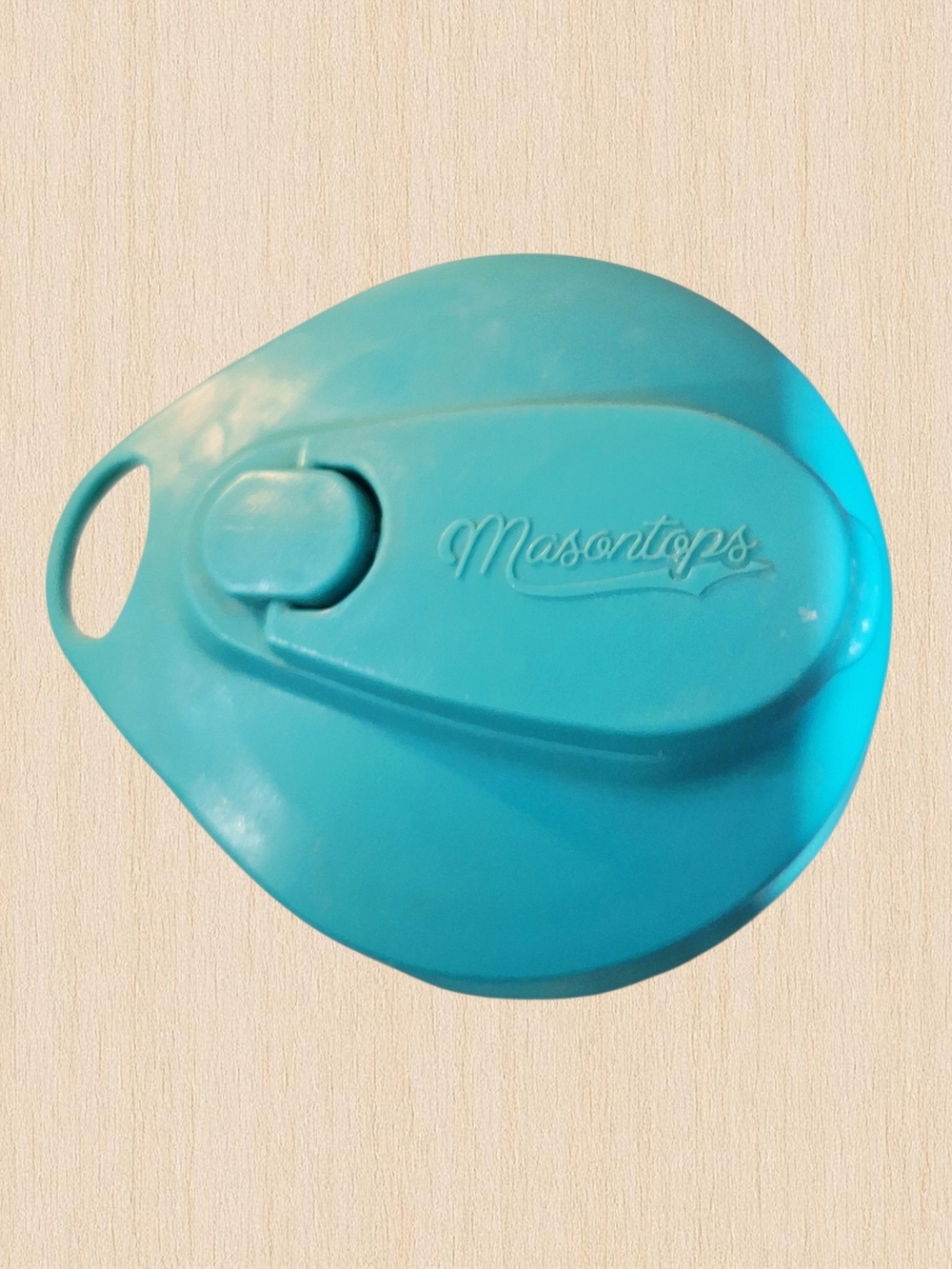 Masontops Mason Jar Turquoise Hydration Bottle W/Neoprene Sleeve - Picture 3 of 4